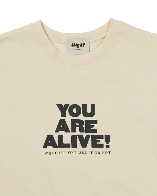 Load image into Gallery viewer, You Are Alive Oversized Tee - Cream
