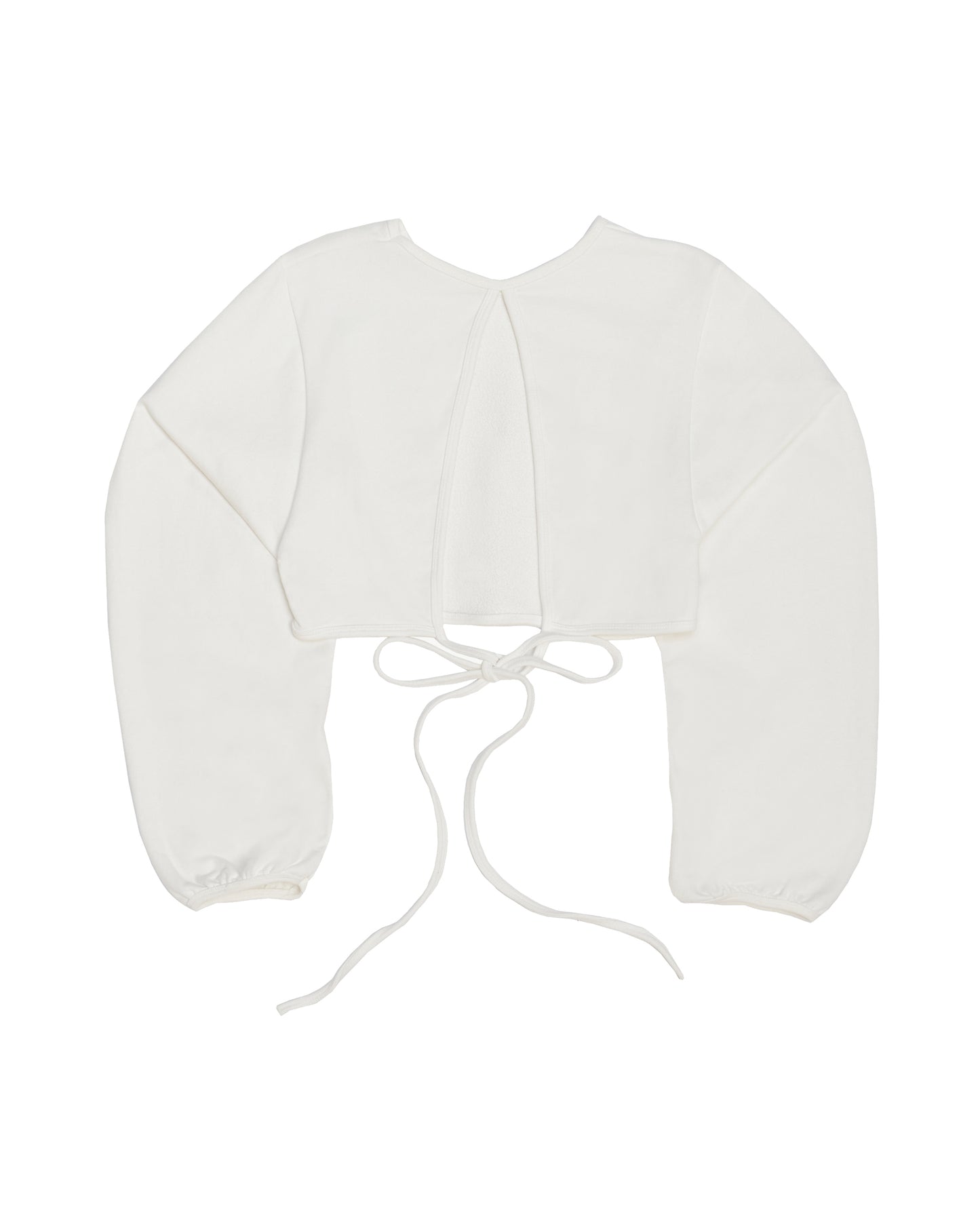 Oversized Opened Back Sweatshirt - White