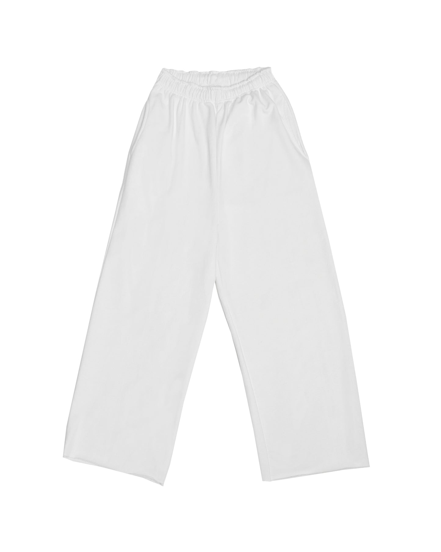 Load image into Gallery viewer, Elastic Waisted Comfort Wide Pants - Ivory
