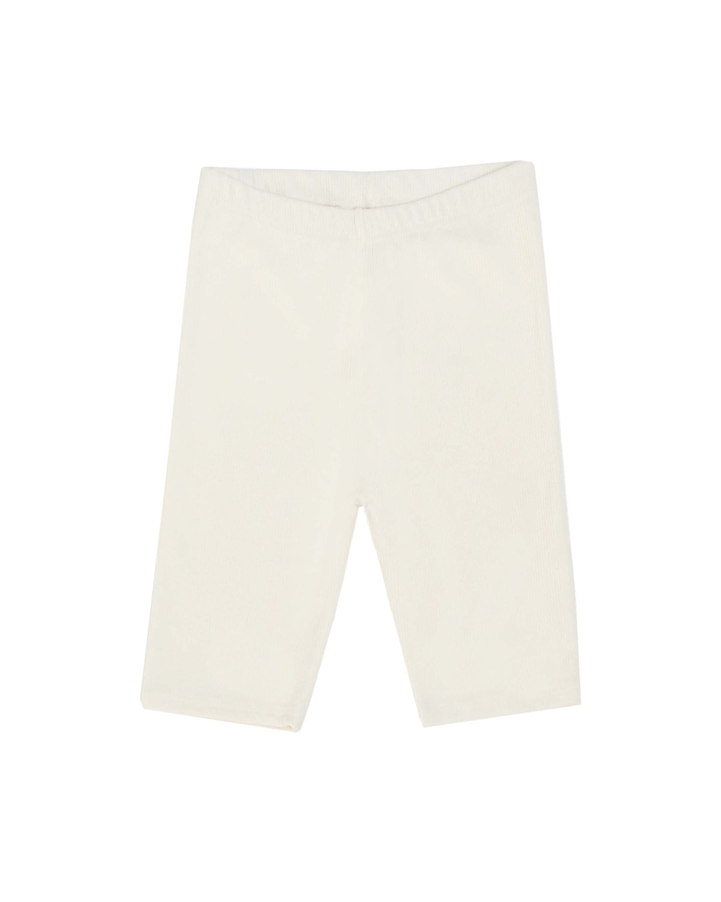 Soft Ribbed Biker Shorts - Ivory