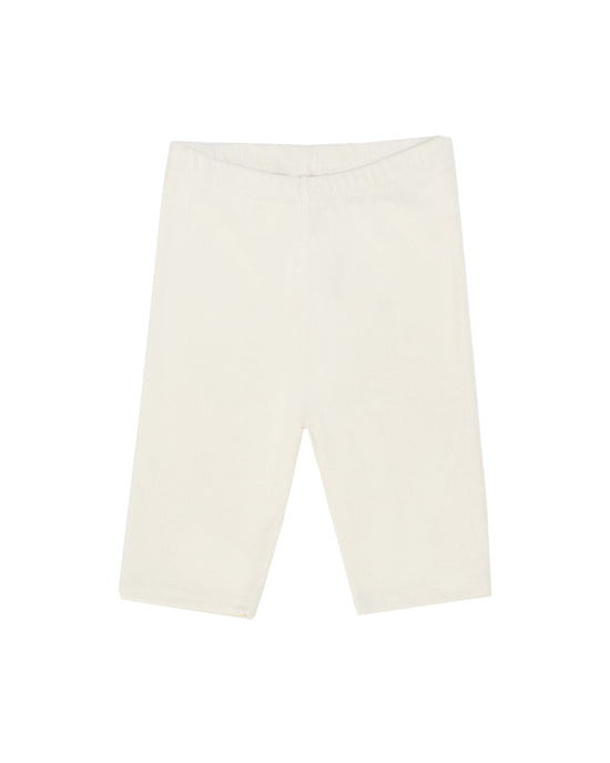 Soft Ribbed Biker Shorts - Ivory